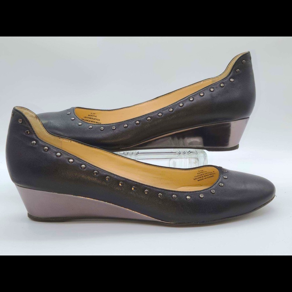 Karl Lagerfeld Paris  Berndine dark pewter wedge 8.5